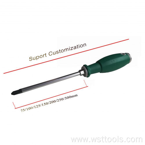 Customized Cross Flat Screwdriver with Cushion Grip